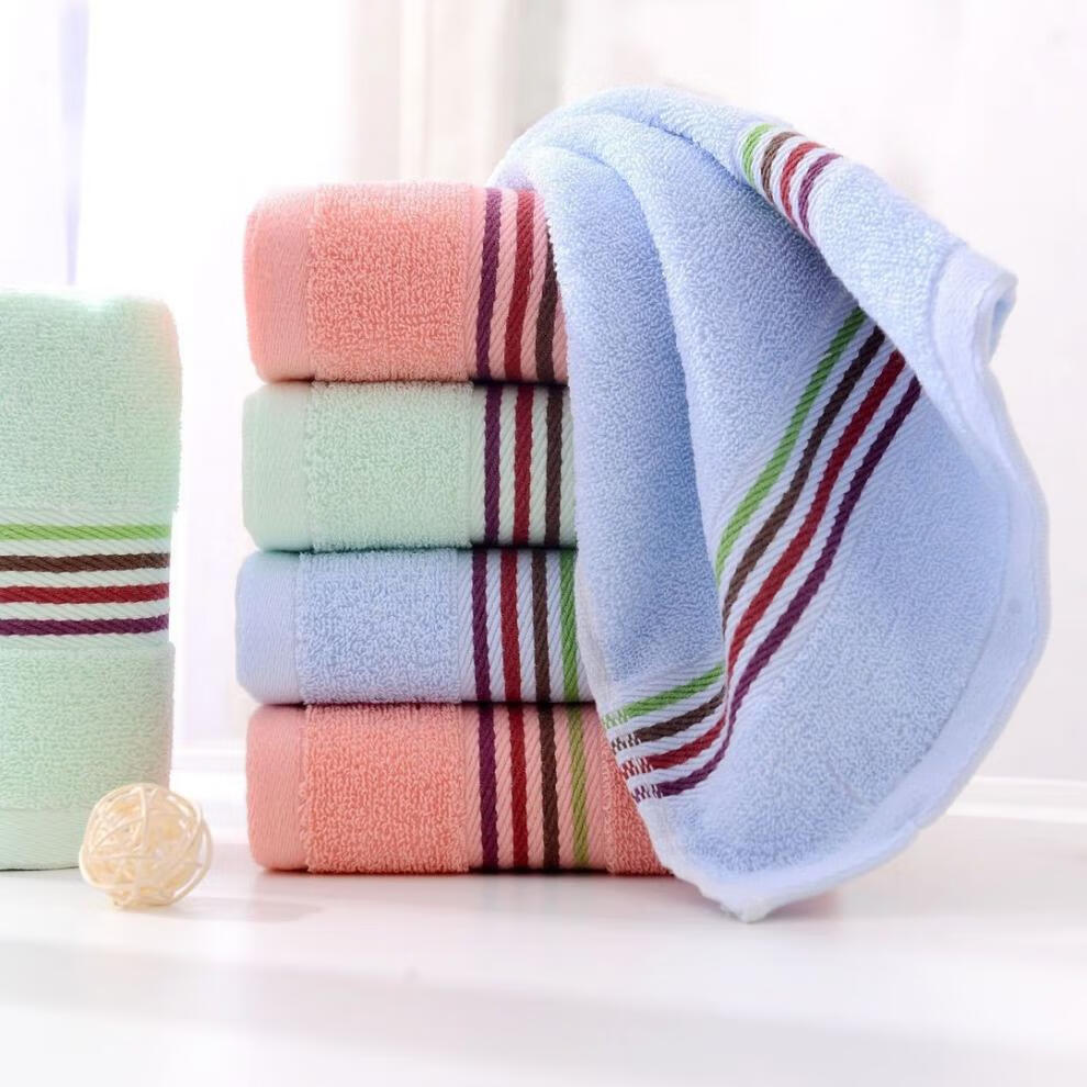 36条装毛巾棉质成人毛巾洗脸巾柔软加厚吸水不掉毛不褪色加大加厚棉