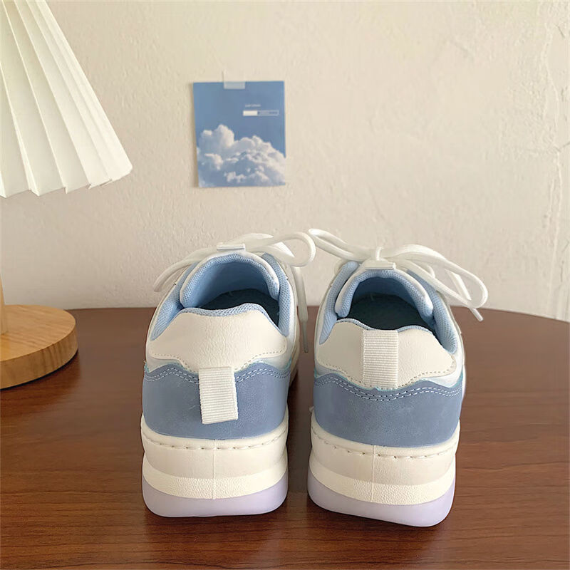 觅夕海盐鞋宽头胖头鞋子女学生日系原宿风春夏天春款休闲运动板鞋大头