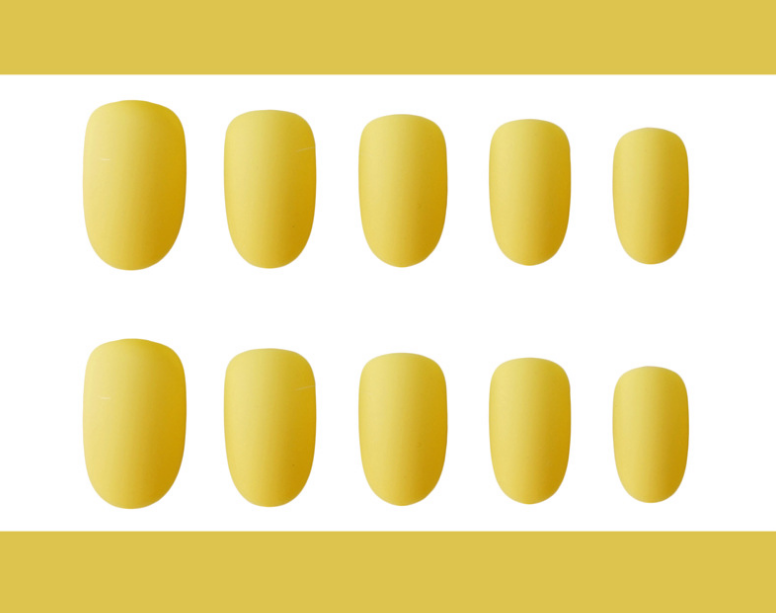 哑光西柚色假指甲贴片美甲成品网红穿戴果冻胶拆卸甲片女磨砂甲片