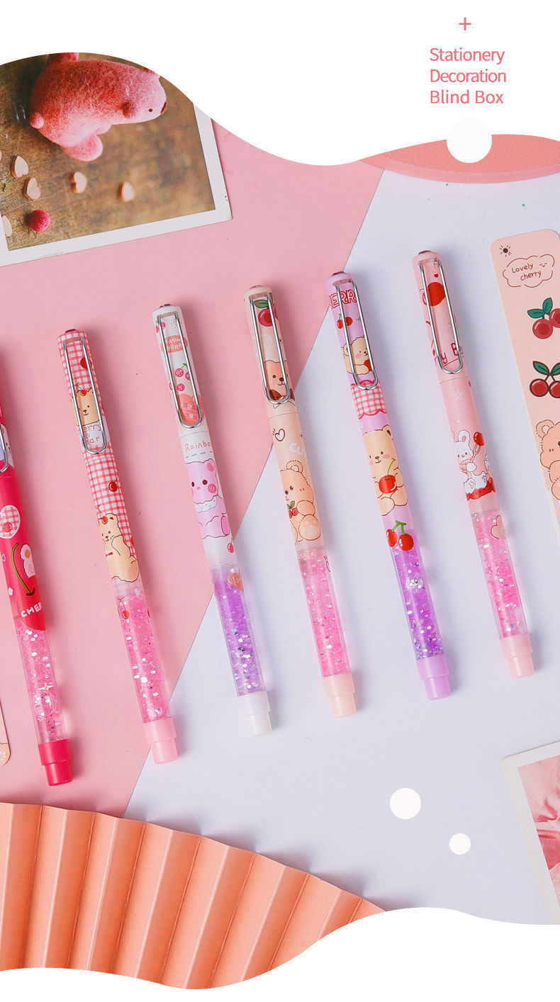 in高颜值钢笔盲盒可爱网红女生转转钢笔可换墨囊小学生练字钢笔百变