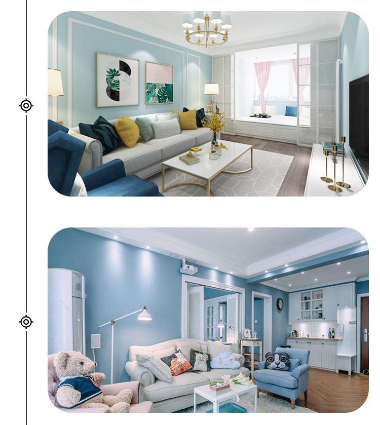 ici墙面漆乳胶漆白色室内家用内环保净味涂料自刷调色墙面翻新抗甲醛