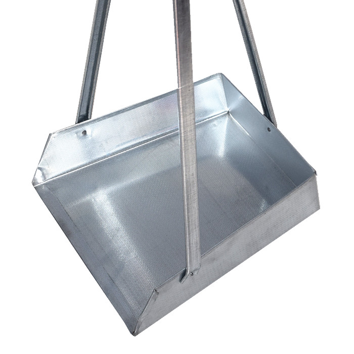 厂家用铁簸箕高把撮箕畚斗金属耐用垃圾铲室外环卫大铁戳非不锈钢