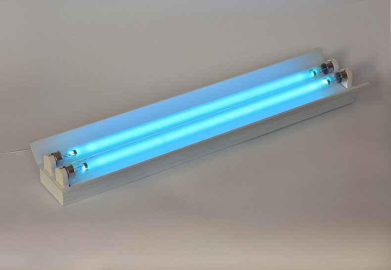 紫外线消毒灯双支带罩反光罩家用工厂幼儿园杀菌灯车间厨房烘焙杀菌灯