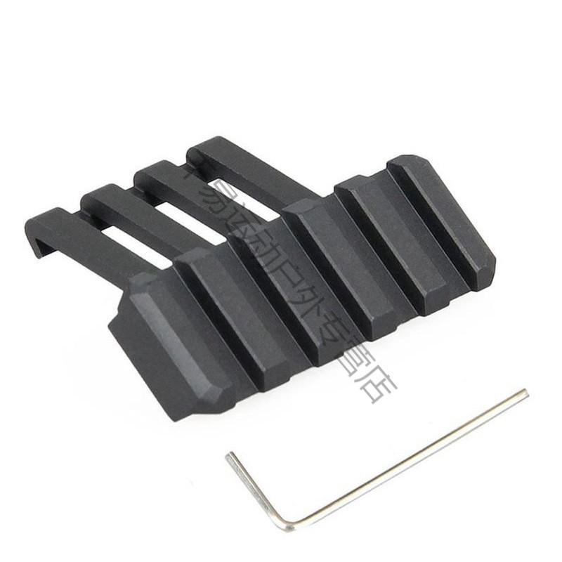 燕尾皮轨增高桥转换架瞄准器附件11mm转20mm鱼骨侧翻导轨夹全息激光