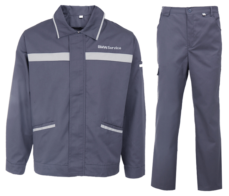 乔狮宾宝马冬季加绒长袖工作服套装男4s店售后维修车间劳保工装定制加