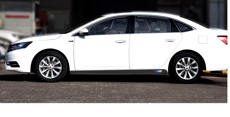 汽车用品>汽车装饰>车贴>骏品>专用于荣威i6碳纤侧裙贴装饰条车身个性