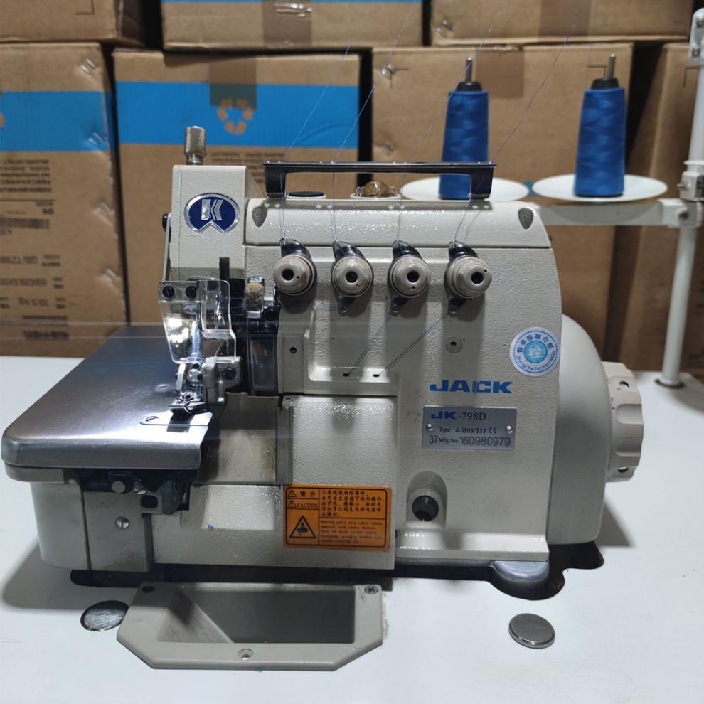 音三四五线锁边机拷边机yujingxi 757直驱(5线) 一整套 二手台面架子