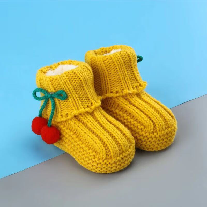 婴儿毛线鞋编织步骤图片