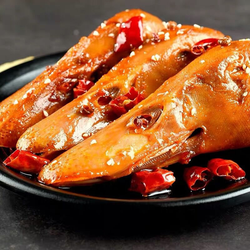 四川成都特产麻辣鸭头即食熟食鸭脑壳香辣味小吃办公食零食 鸭头