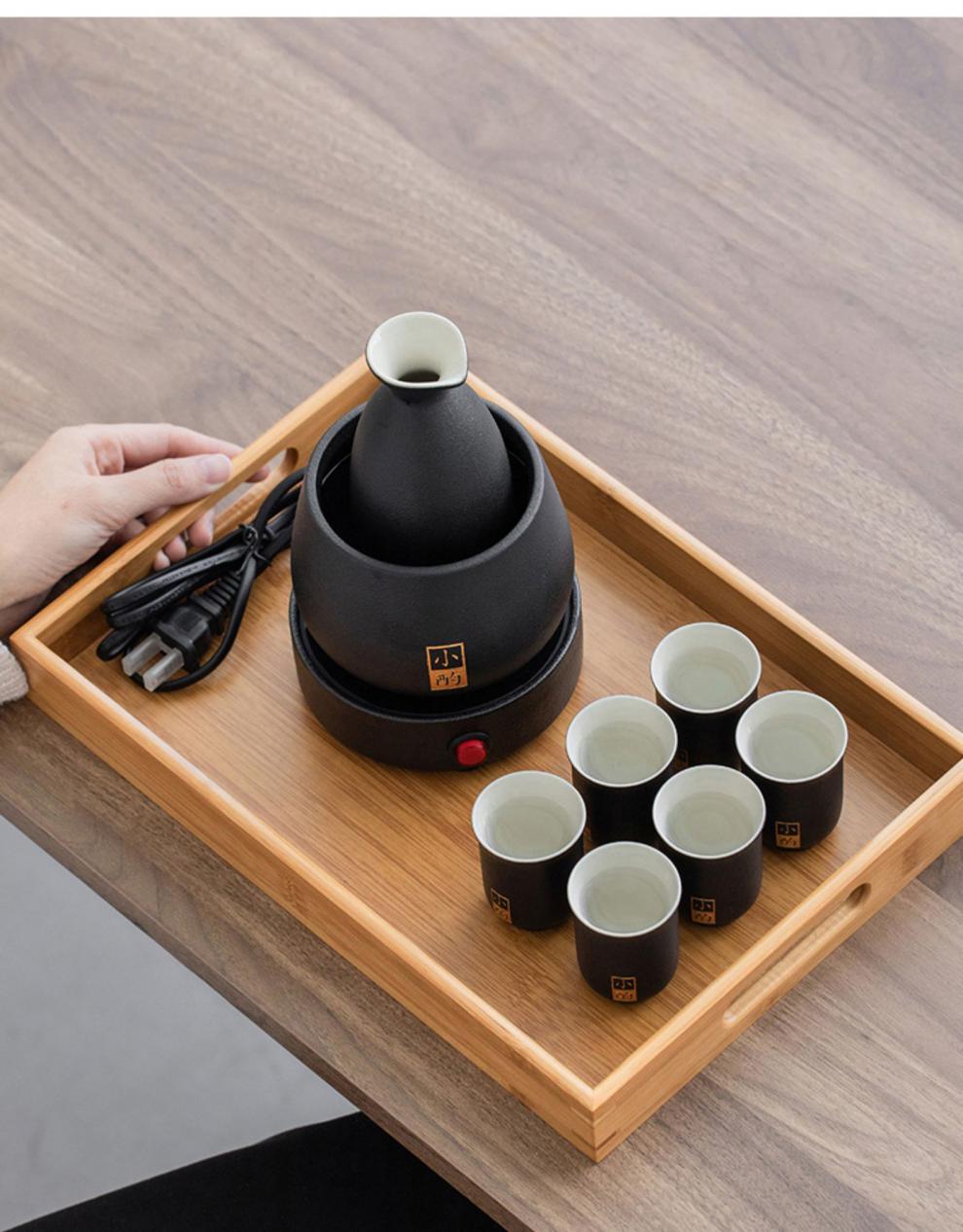 温酒器烫酒壶套装家用黄酒电加热暖酒杯煮酒酒具烧酒壶