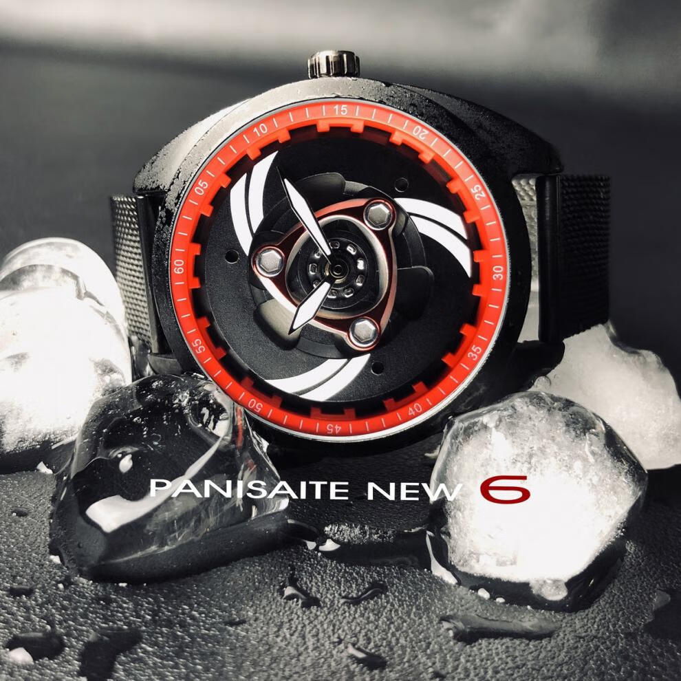 新款杜卡迪五代旋转手表透明离合器同款男情侣夜光骑士杜卡迪机车引擎