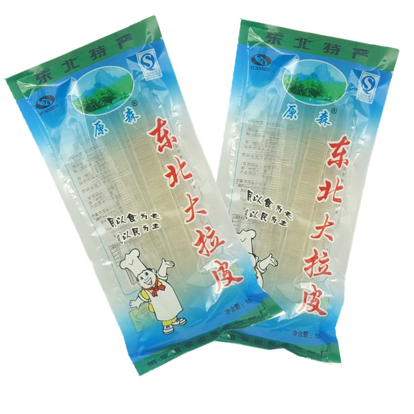 东北水晶大拉皮150g10水晶宽粉干粉皮凉粉宽粉粉条干货特产