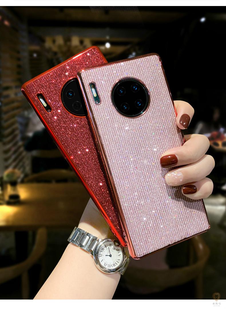 英凯伦闪钻女神华为mate30pro手机壳mate30女款网红限量版电镀全包防