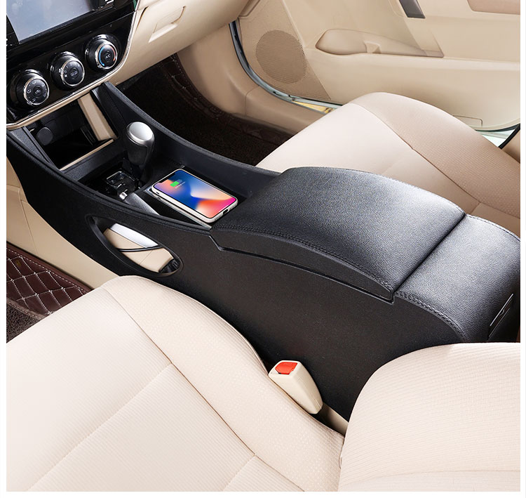 扶手箱套专用1421款雷凌中央手扶箱双擎通道改装配件的1418豪华版黑色