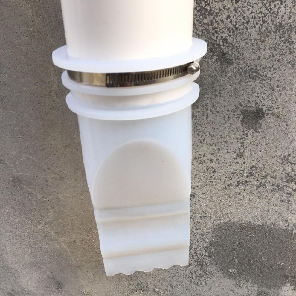 110硅胶防臭芯排水管外径安装室外新农村卫生间排水井化粪池反味110