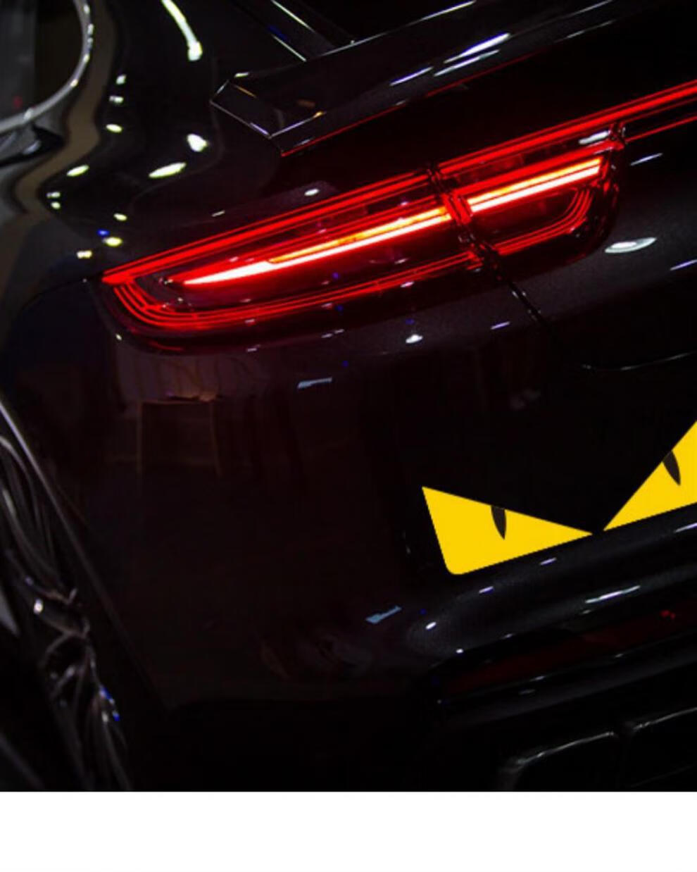 小牛n1n1s电动车车贴装饰反光眼睛贴纸恶魔眼贴纸个性改装贴花眼睛