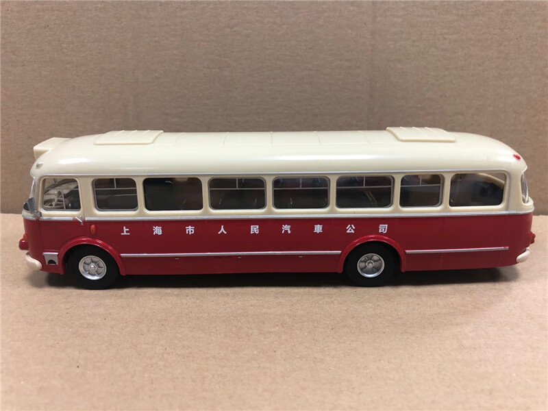 43斯柯达32路北京公交巴士706rto abs汽车大巴客车模型收藏摆件 红色