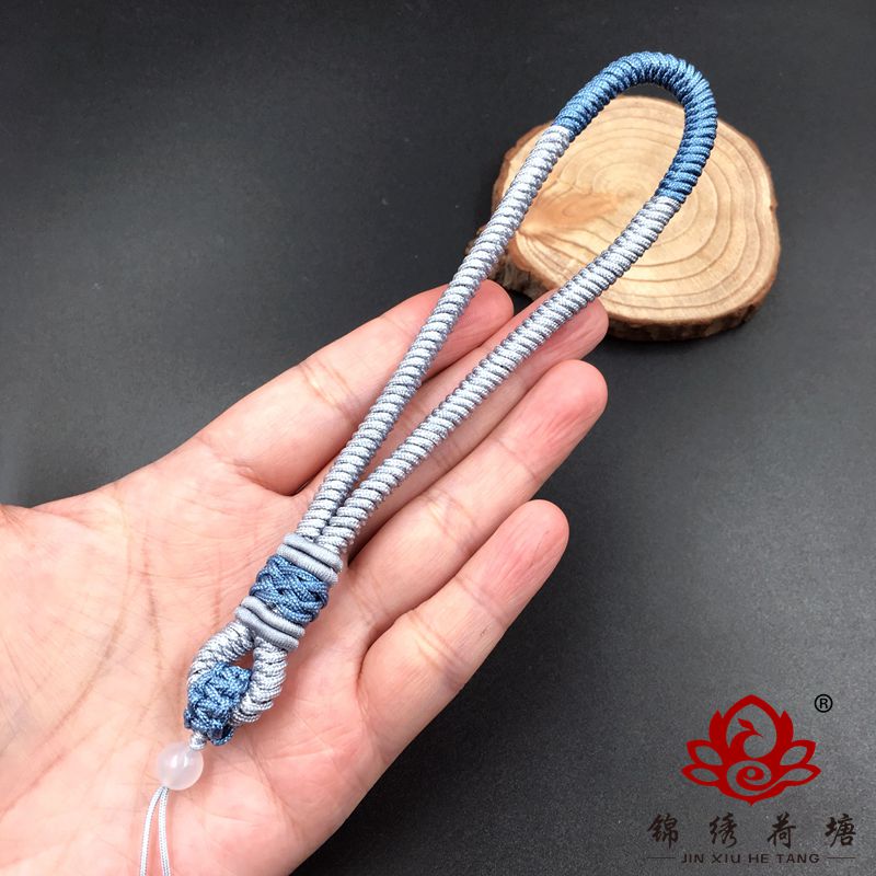 珀芙诺pofunuo手工编织手把件绳文玩把件绳男款弹弓绳失手绳腰挂绳手