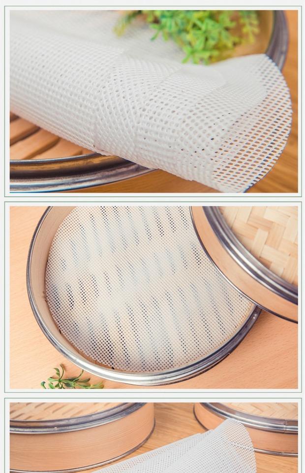 蒸笼垫硅胶蒸笼布圆形不粘蒸包垫笼屉布蒸包子馒头垫布小笼包屉垫20cm