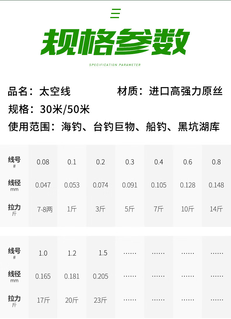 半浮水矶钓线主线进口飞磕线pe子线碳芯防咬线大力马太空鱼线罗非专用