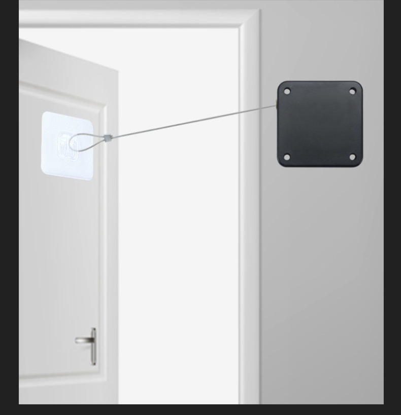 闭门器自动家用关门神器免打孔简易拉绳大门玻璃门推拉铁门缓冲器普通