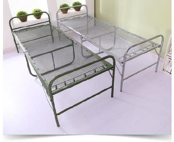 钢丝床 单人 折叠折叠加固型不占地80厘米铁丝网床小铁床家用行军床