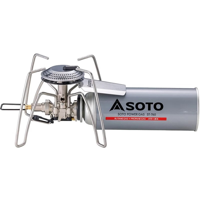 瓦斯炉 户外 烧水日本soto310黑蜘蛛炉头卡式炉便携式折叠露营炉  