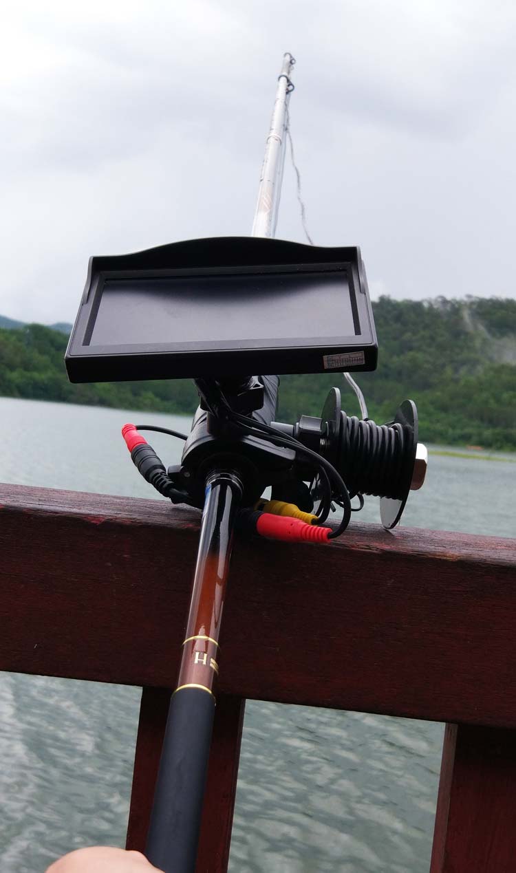 水下摄像头可视钓鱼器高清红外连接手机无线水底探测筏钓探鱼器10米线
