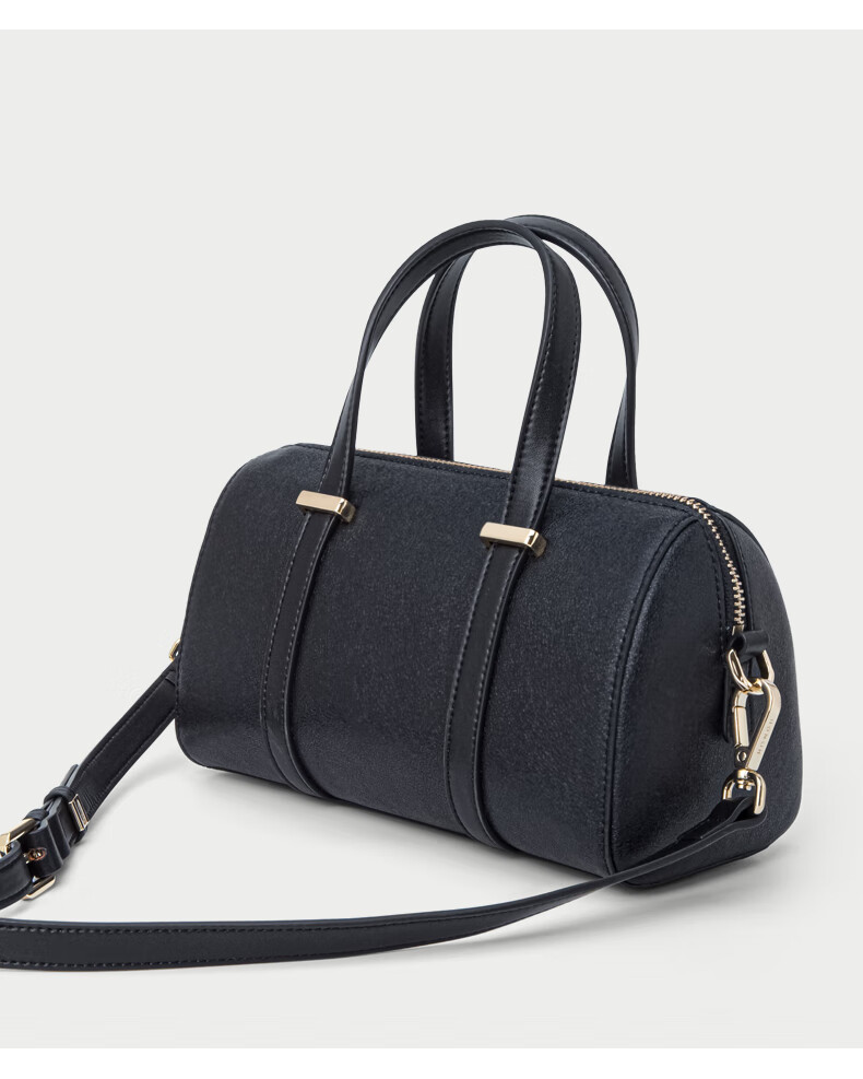 红谷斜挎单肩包女2021新款时尚牛皮手提包个性波士顿包米白