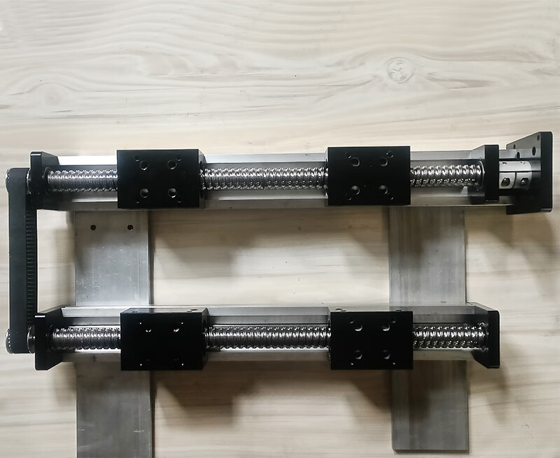 1605丝杆正反牙左右旋直线导轨模组 双向正反转对开滑轨滑台 单边行程
