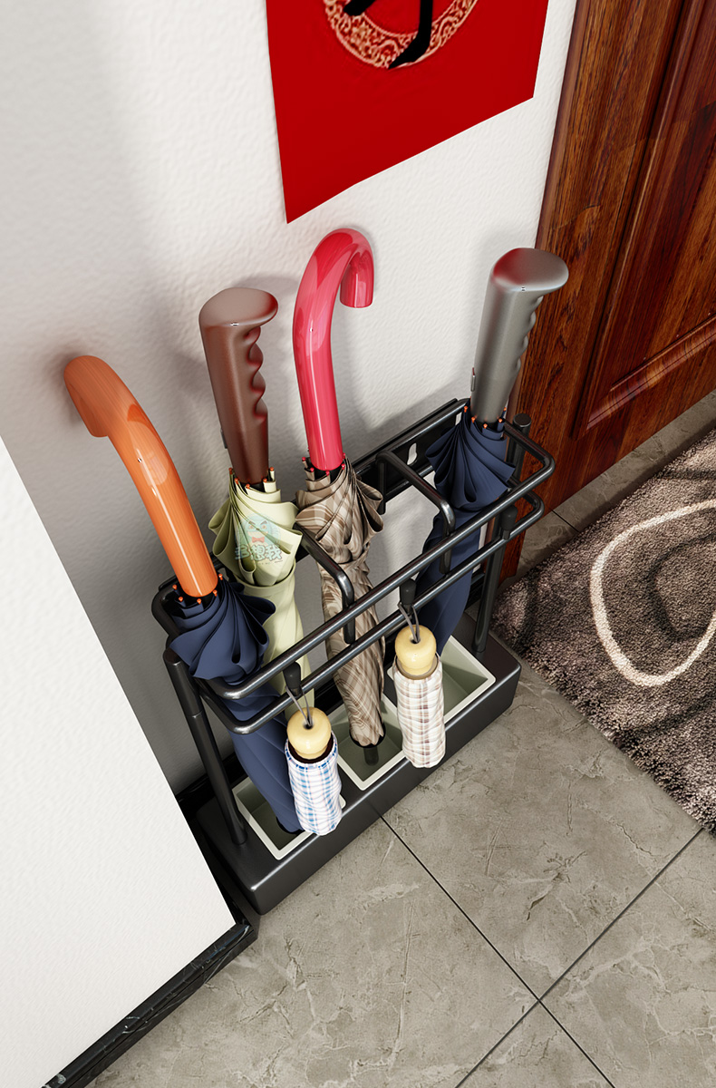 65特价捡漏放雨伞收纳架伞桶家用门口装伞挂雨伞沥水壁挂式创意收纳