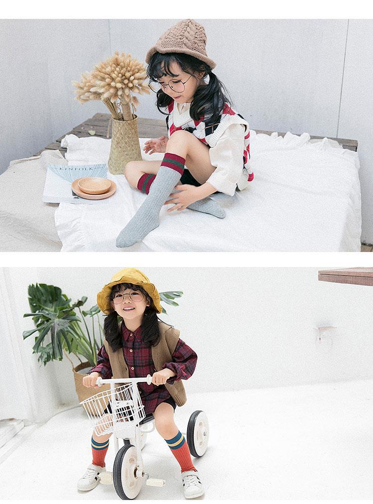 约龙儿童长筒袜女童袜子6-10岁中童小学生小女孩鞋袜小孩长袜中筒袜