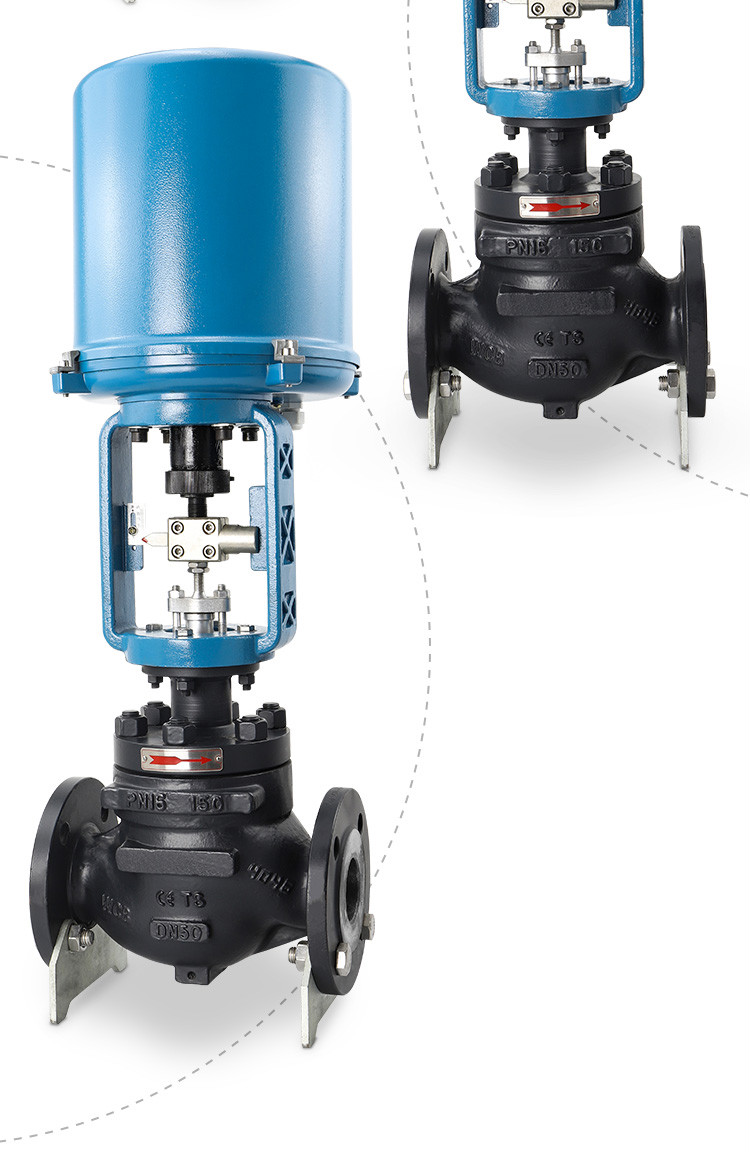 zdlp蒸汽导热油电控比例式温度自动控制阀压力流量电动单座调节阀