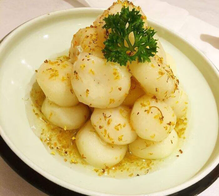 300g桂花山药荸荠凉菜即食素菜酒店餐馆半成品食材 桂