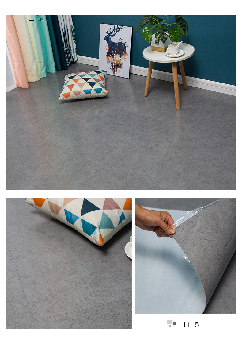 pvc石塑地板大理石纹 自粘地板革pvc防水耐磨石塑大理石纹仿地板翻新