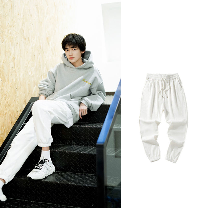 卡汐沐 时代少年团宋亚轩同款裤子学生休闲运动束脚九分裤女潮ins周边