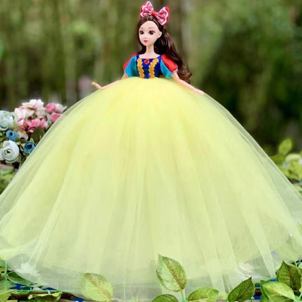 新年礼物迪士尼婚纱芭比娃娃大号女孩玩具舞蹈礼物礼品摆件白雪公主