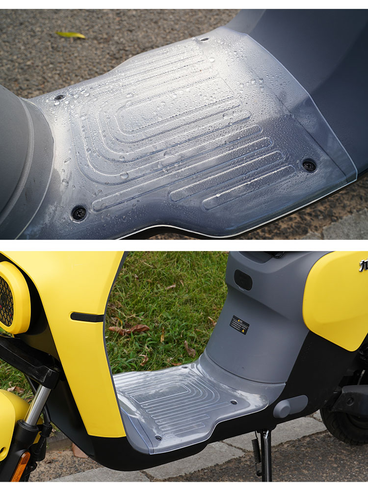 九号电动车脚垫新abc306040lite硅胶脚踏水滑装饰配件b黑色固定脚垫