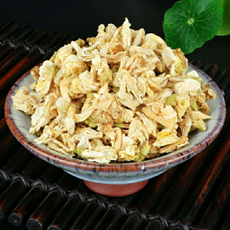 6015啡晨 中药材白扁豆花 扁豆花茶 白扁豆花 干扁豆花 南豆花50