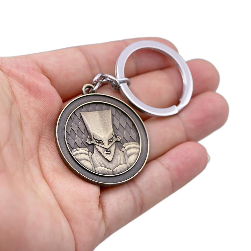 乔乔的奇妙冒险疯狂钻石钥匙扣黄金镇魂曲项链绯红jojo箭头挂件饰扣欧