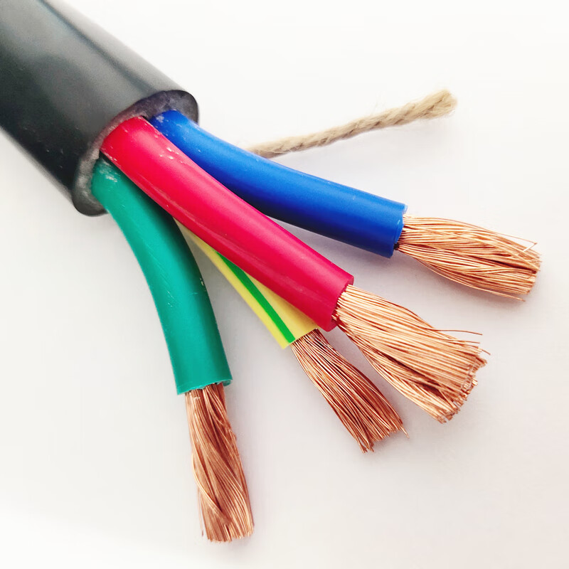 路途珠江电线1016平方3芯4芯5芯户外软电缆线阻燃防水防晒护套线5芯10