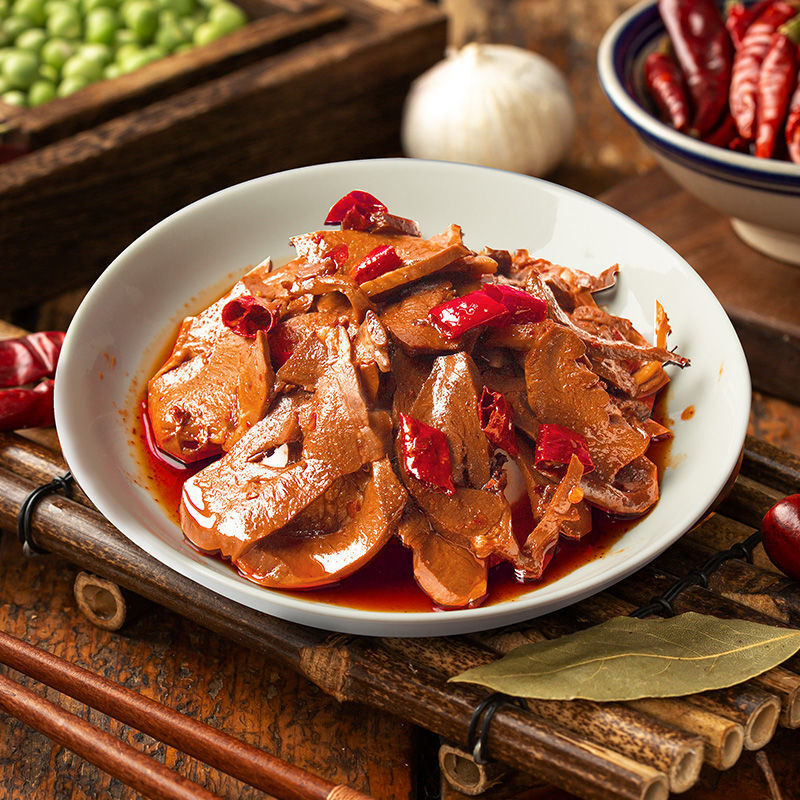 半斤1罐卤猪心麻辣熟食年货菜类零食下酒菜即食肉类小吃凉菜麻辣猪心2