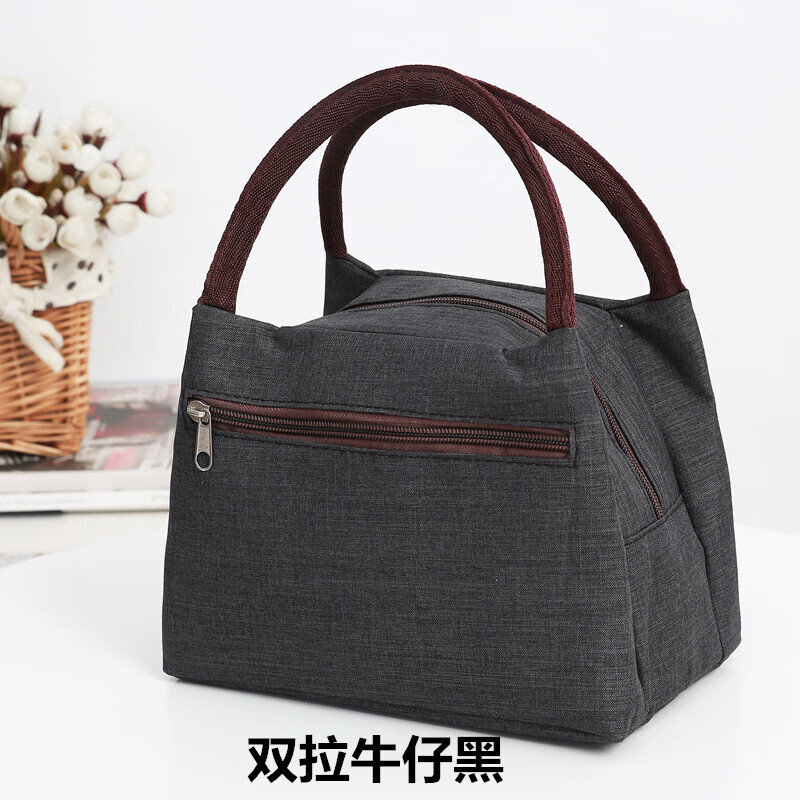 定制女士款防水牛津布手拎便当小布包中老年人包包妈妈上班帆布手提袋