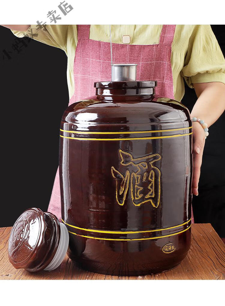酒缸100斤大容量土陶酒坛子家用密封1050100斤存泡酒专用大酒缸红釉