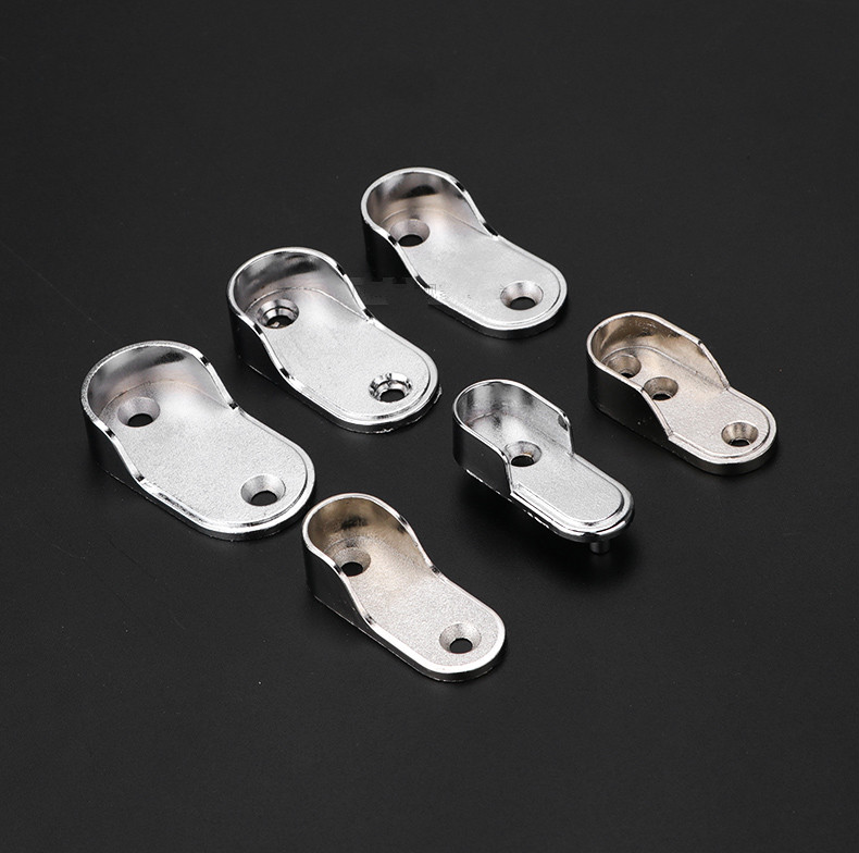 衣柜挂衣座衣杆托16扁管衣通杆座加固顶装衣杆托加厚法兰衣通管座 a3