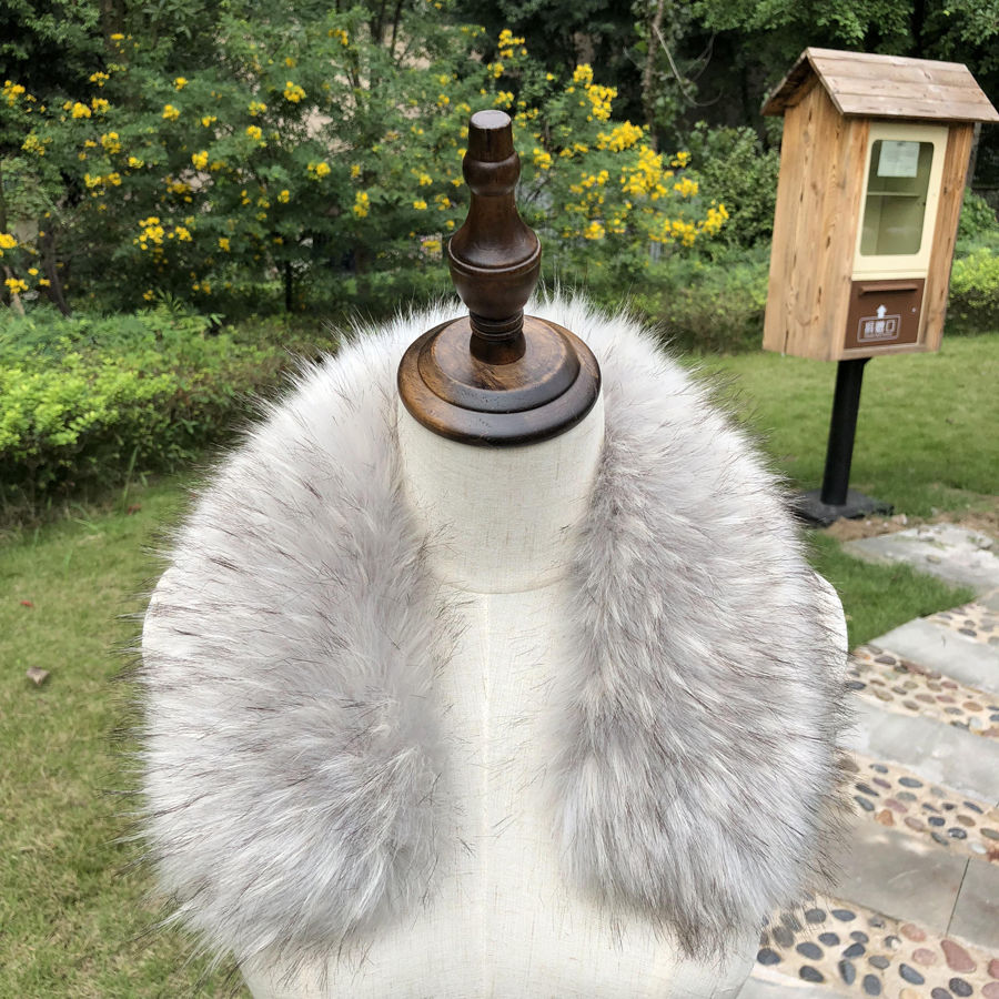 羽绒服毛领仿真毛大毛领子仿貉子毛女单买单配服毛毛领衣领通用仿狐狸