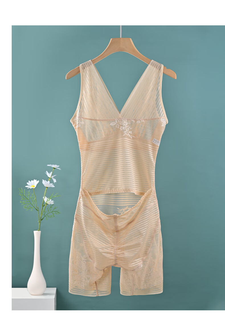 啄木鸟超薄塑身衣秋季薄款收腹束腰塑形冰丝无痕后脱式平角束身美体