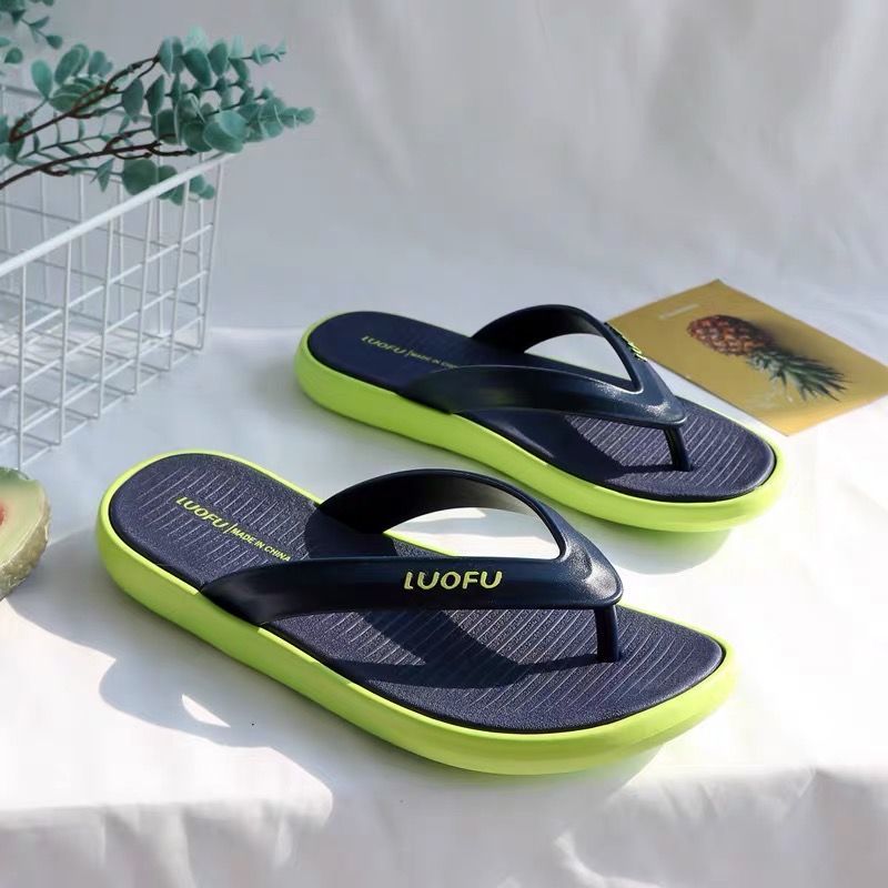 luofu罗敷拖鞋情侣男人字拖鞋休闲沙滩凉拖鞋男夏夹脚防滑耐磨鞋户外