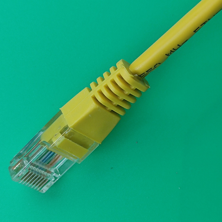 50条一包网络跳线成品机房黄色灰色8芯短网线带水晶头115米六类千兆50