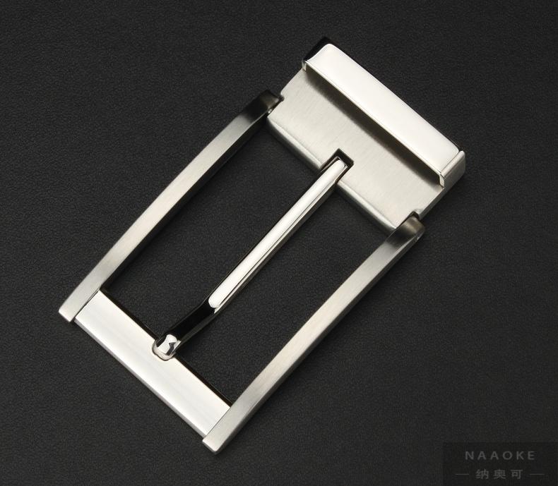 纳奥可 高档2015新款裤腰带卡子不锈钢皮带扣头针扣男士皮带头配3.